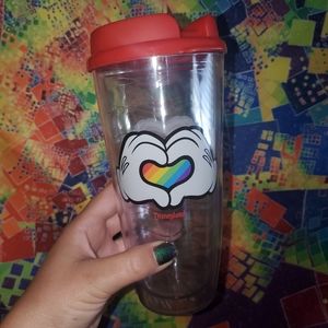 Disney Whirley Drink Works Rainbow Pride  2021 Tumbler Cup Sipper Love hands